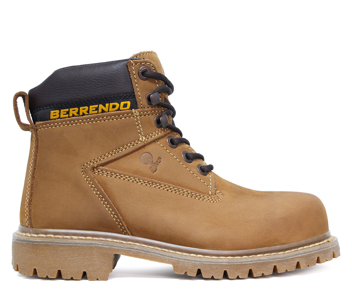 Bota De Seguridad Berrendo Clásico Para Caballero BE-0141TAN