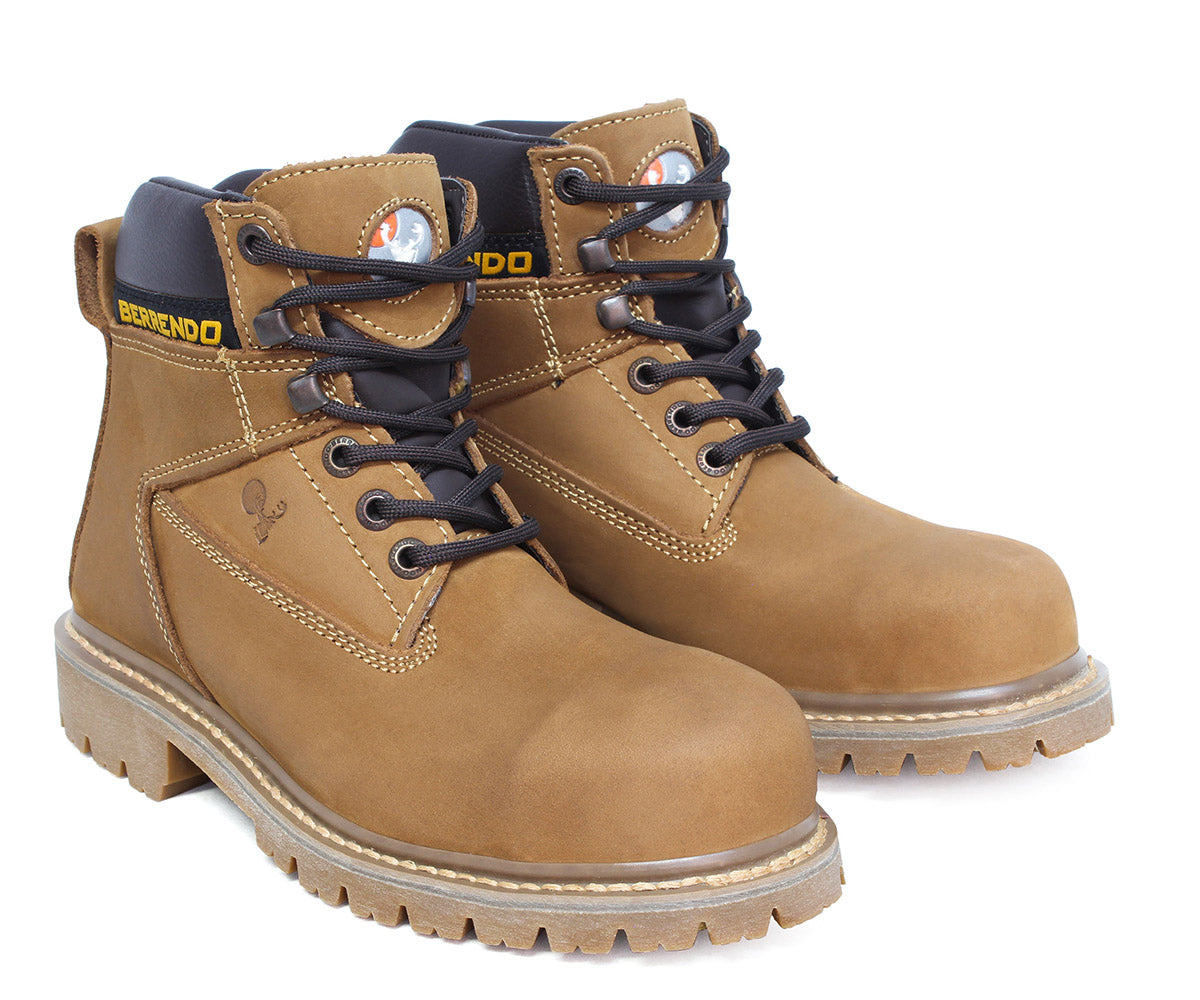 Bota De Seguridad Berrendo Clásico Para Caballero BE-0141TAN