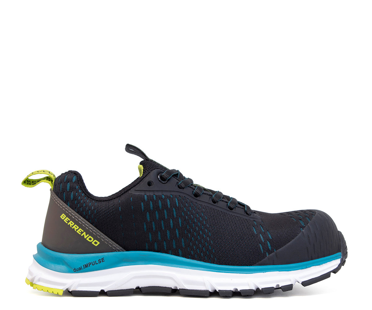 Tenis De Seguridad Berrendo Safety Sport Para Dama BE-7718AZU Azul