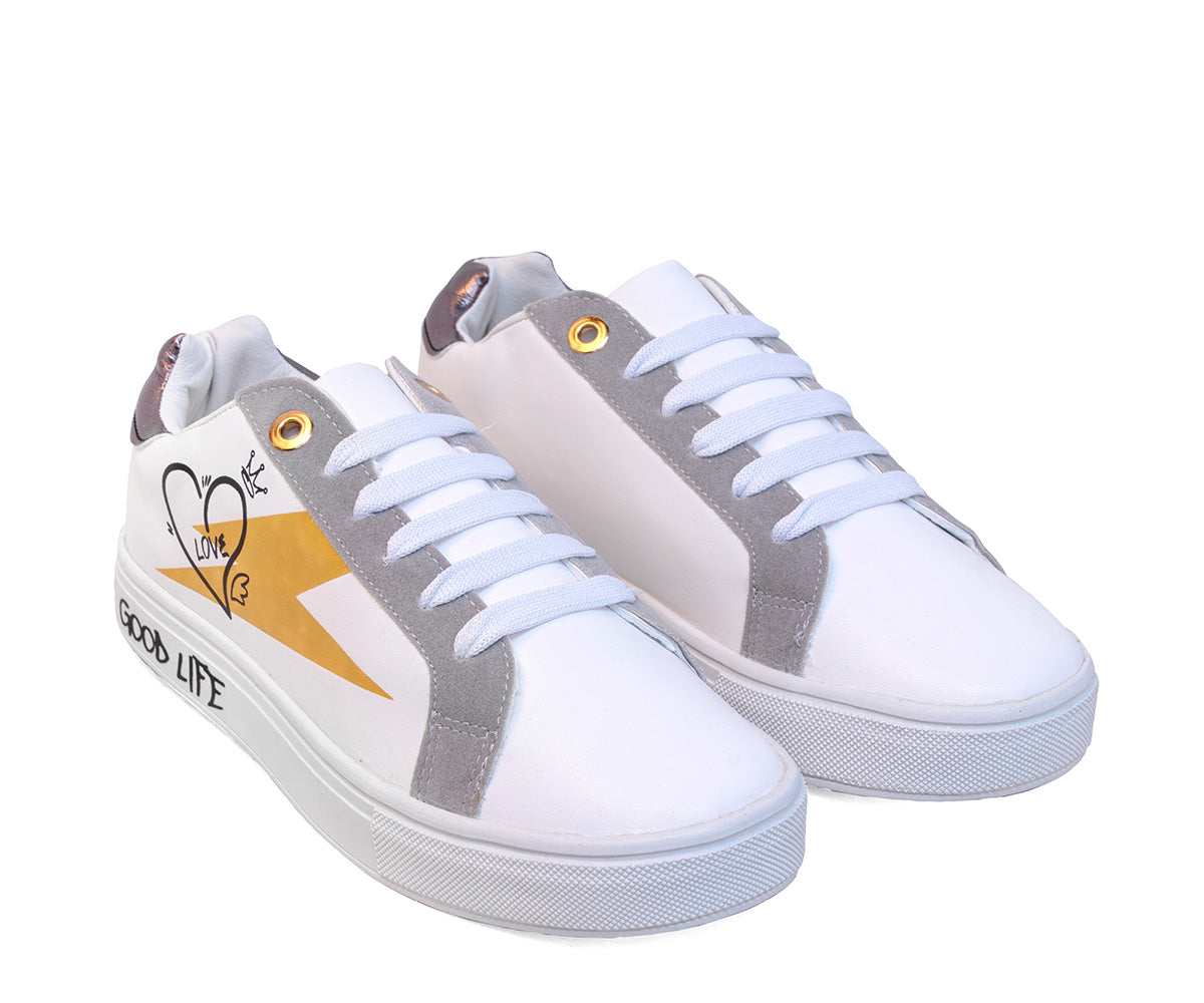Tenis Numen De Moda Para Dama NM-034T5BL Blanco