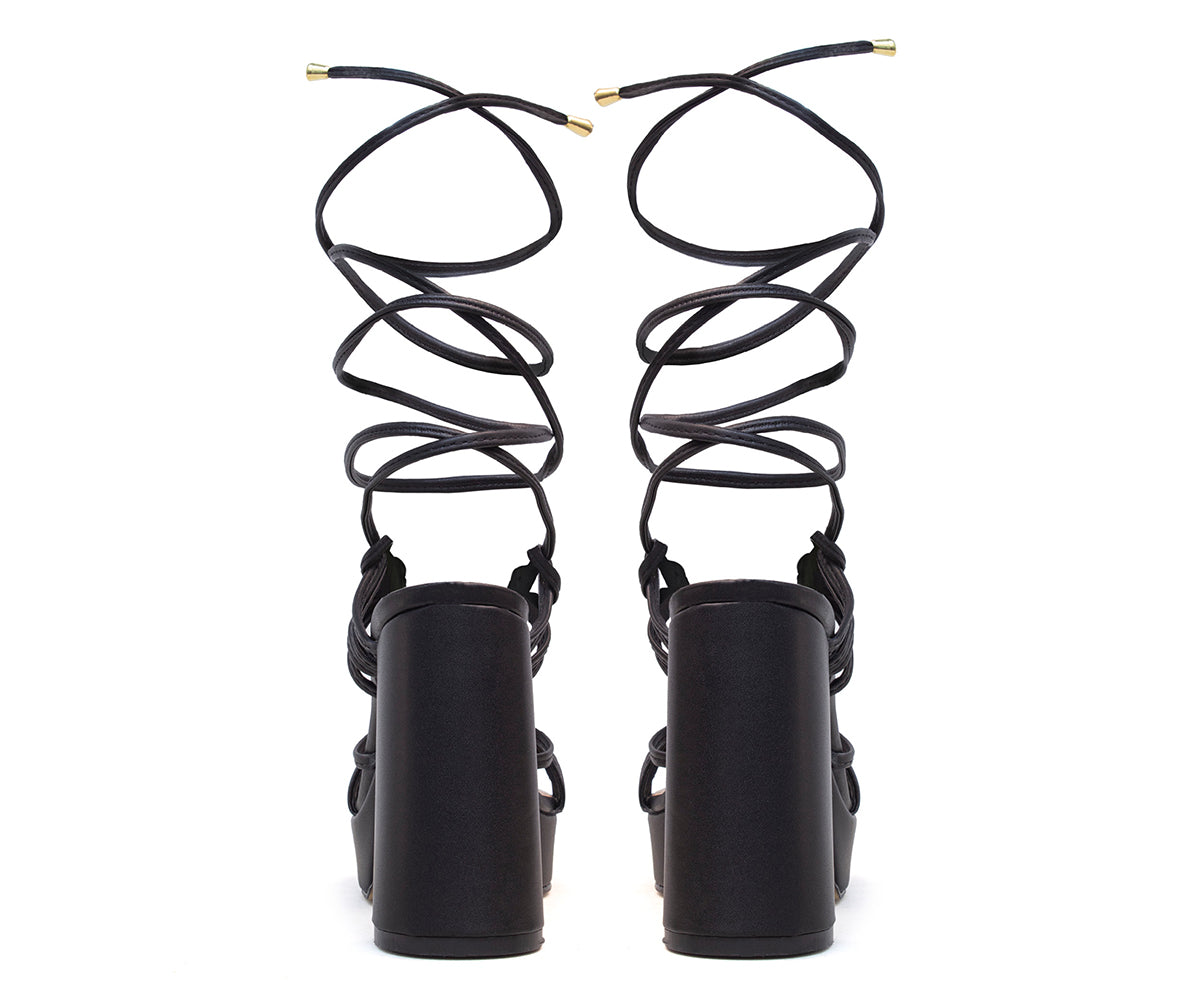 Sandalia Gosh De Plataforma Para Dama GH-05492NE Negro