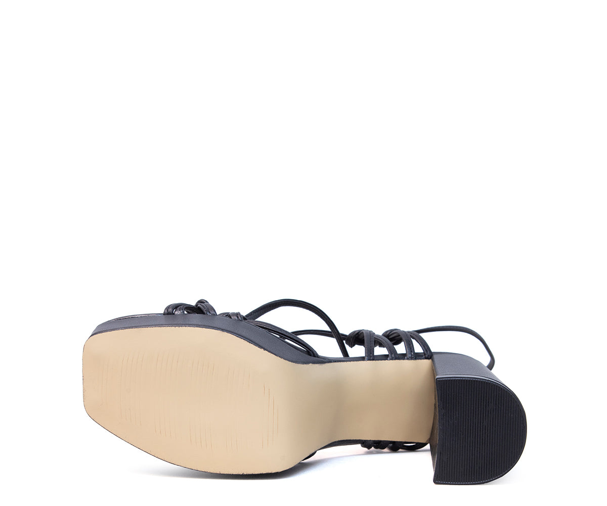 Sandalia Gosh De Plataforma Para Dama GH-05492NE Negro