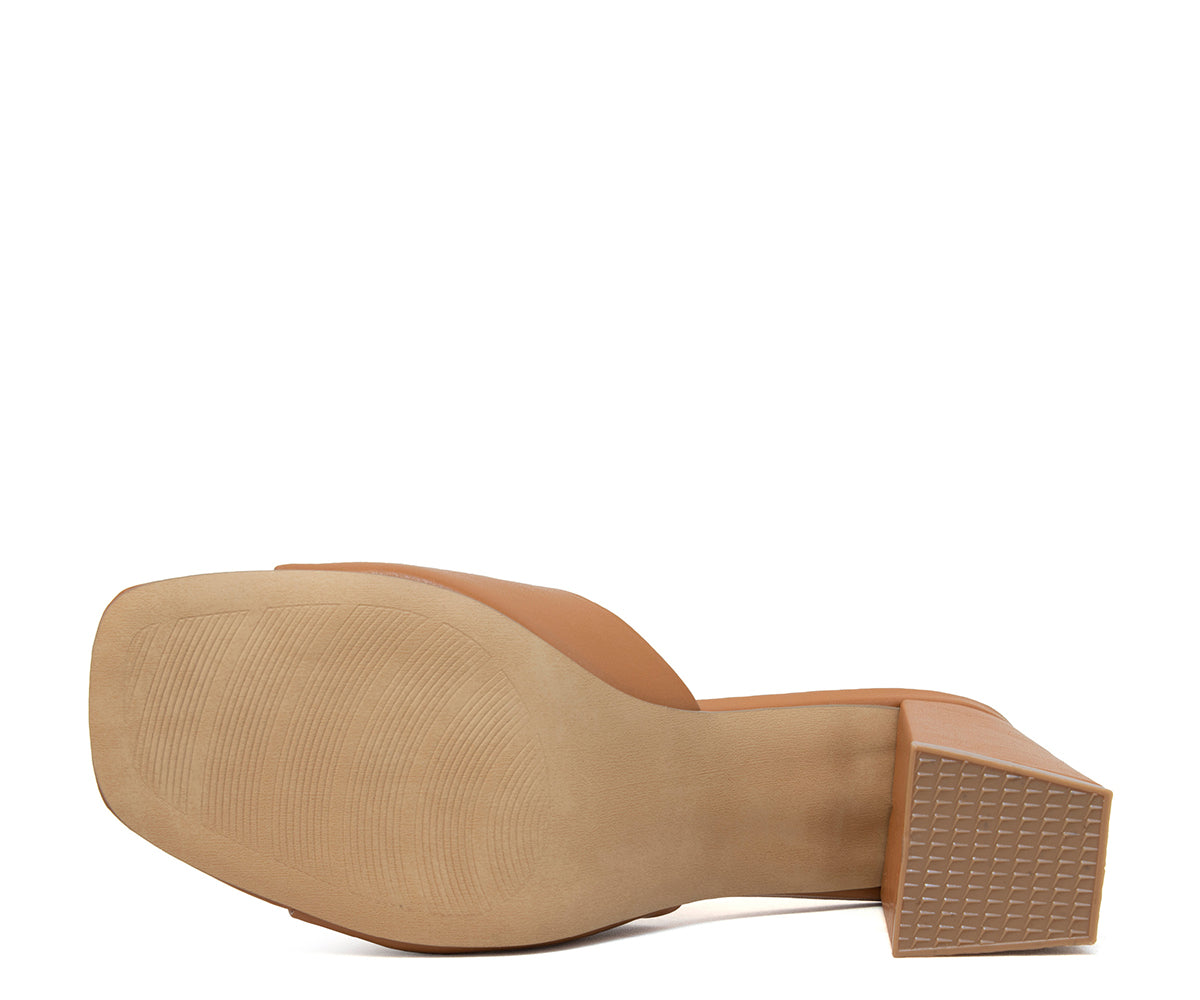 Sandalia Numen De Tacón Modernas Para Dama NM-M0023TA Tan