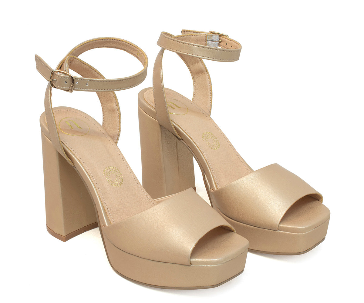 Sandalia Numen De Plataforma Modernas NM-PLAT1OR Oro