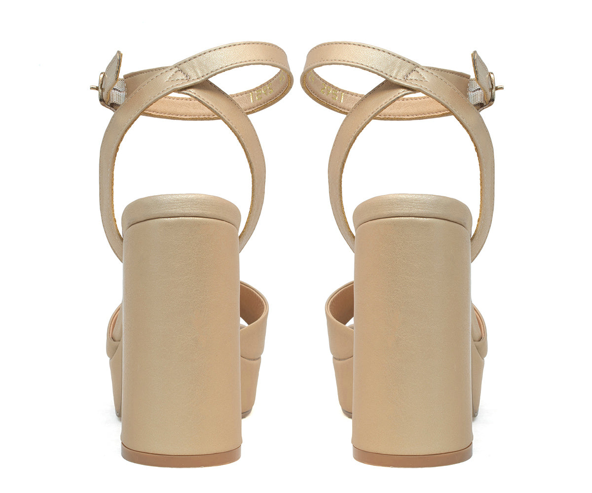 Sandalia Numen De Plataforma Modernas NM-PLAT1OR Oro