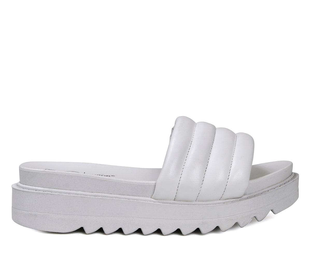 Sandalia Furor De Piso Casual Para Dama FU-19521BL Blanco