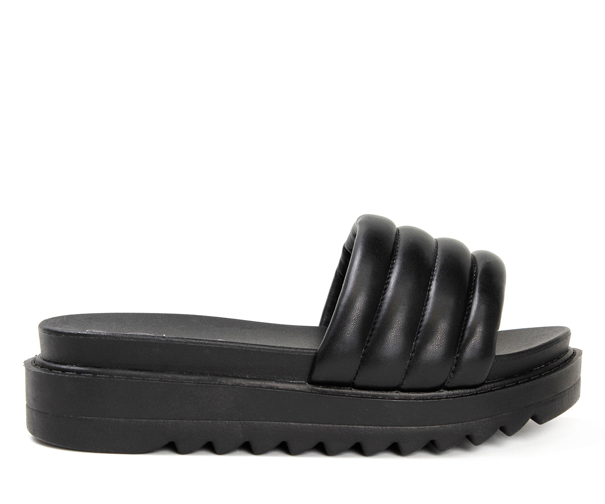 Sandalia Furor De Piso Casual Para Dama FU-19517NE Negro