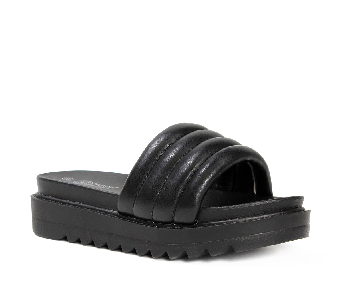 Sandalia Furor De Piso Casual Para Dama FU-19517NE Negro