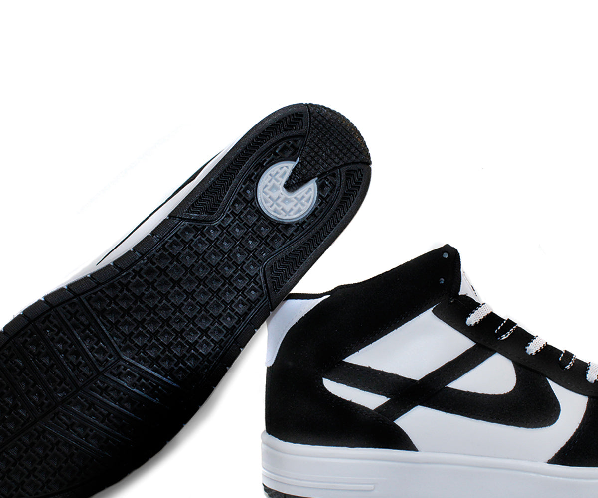 Tenis Panam Meztli Bota Para Caballero 10649-0061 Negro/Blanco
