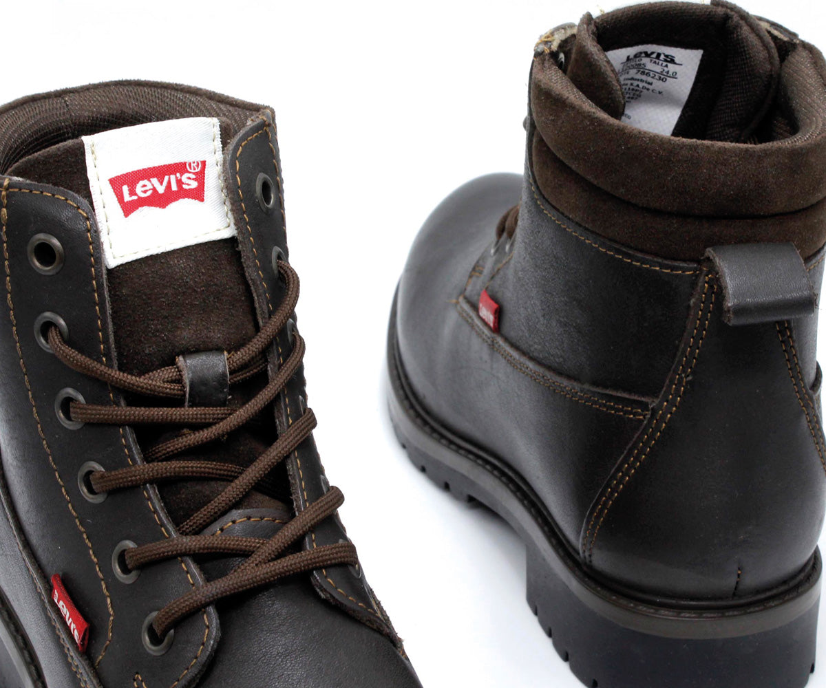 Bota Levis Carry De Piel Para Dama LV-120085C Cafe