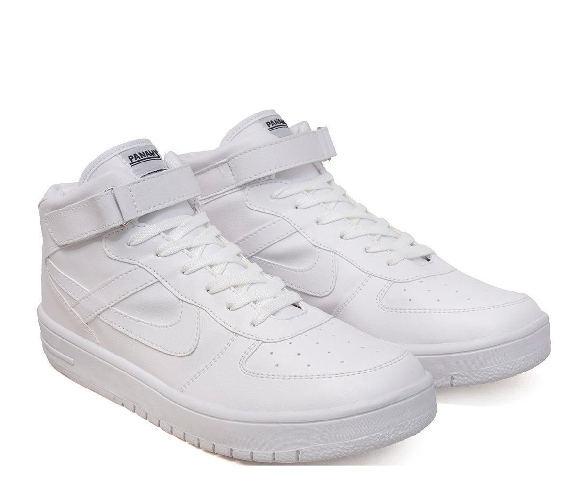 Tenis Panam Meztli Bota Para Joven 10301-0010 Blanco