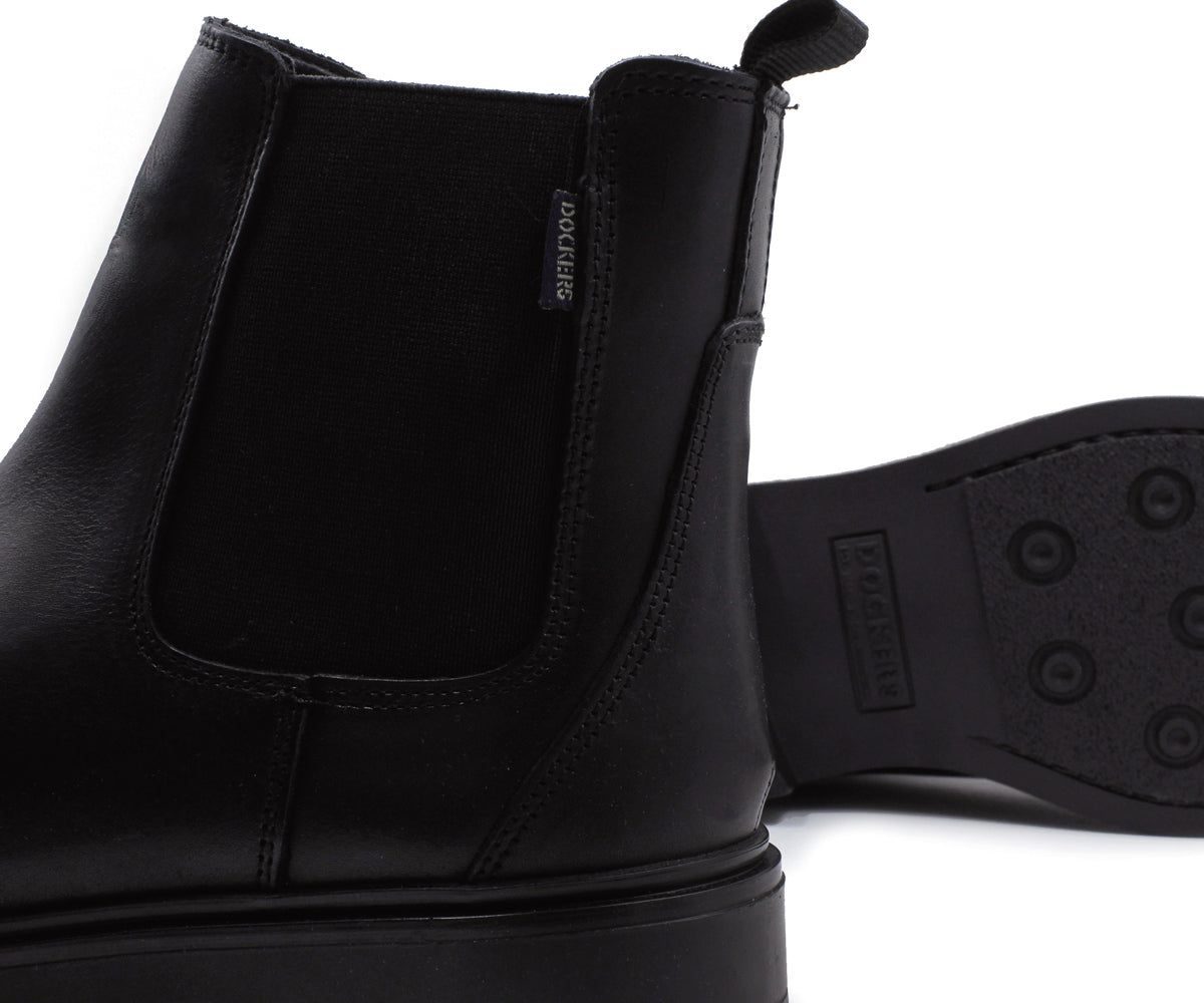 Botín Dockers Richard De Piel Para Caballero DK-223306N Negro