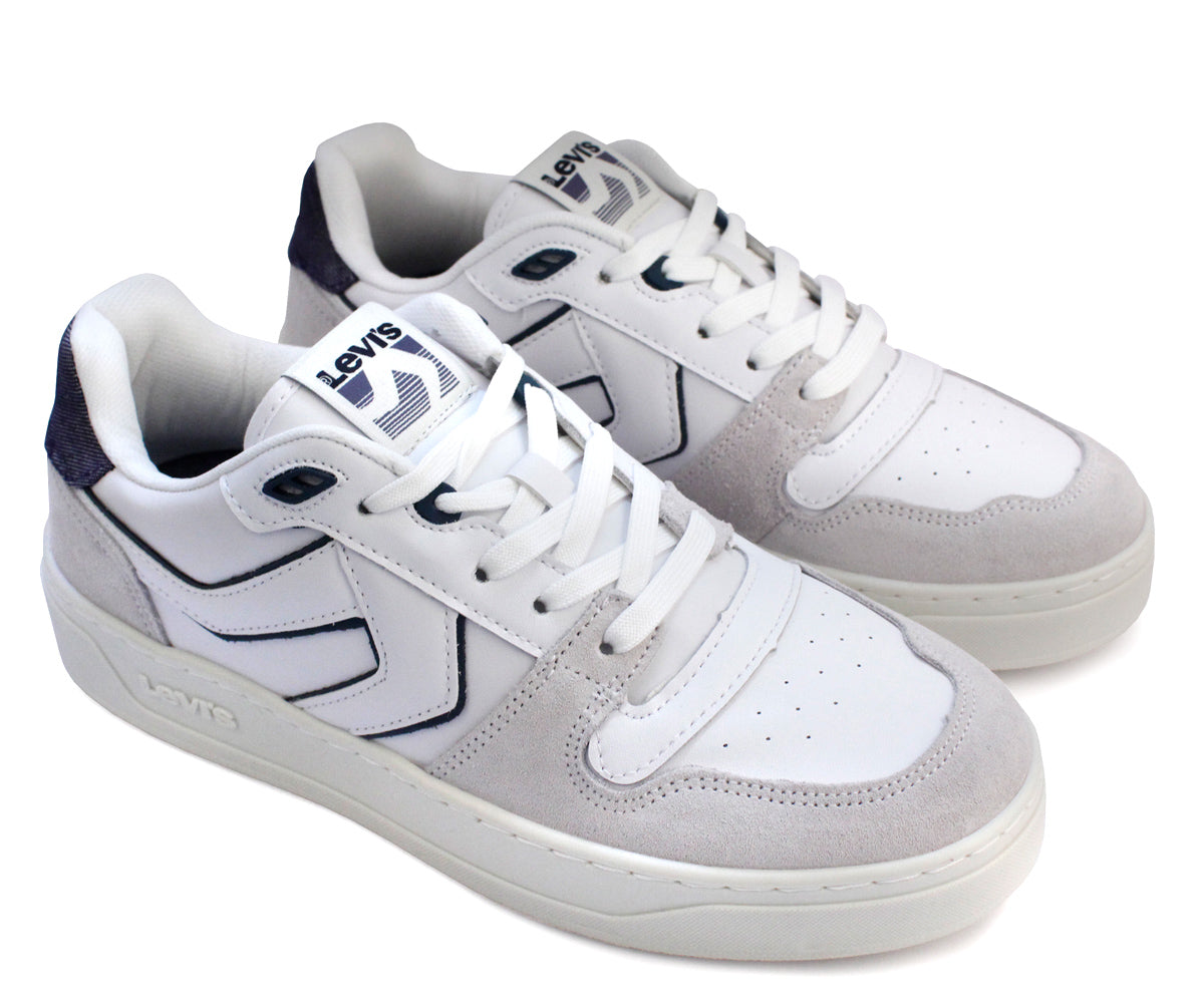 Tenis Levis LV-224503B Casual Para Caballero Blanco