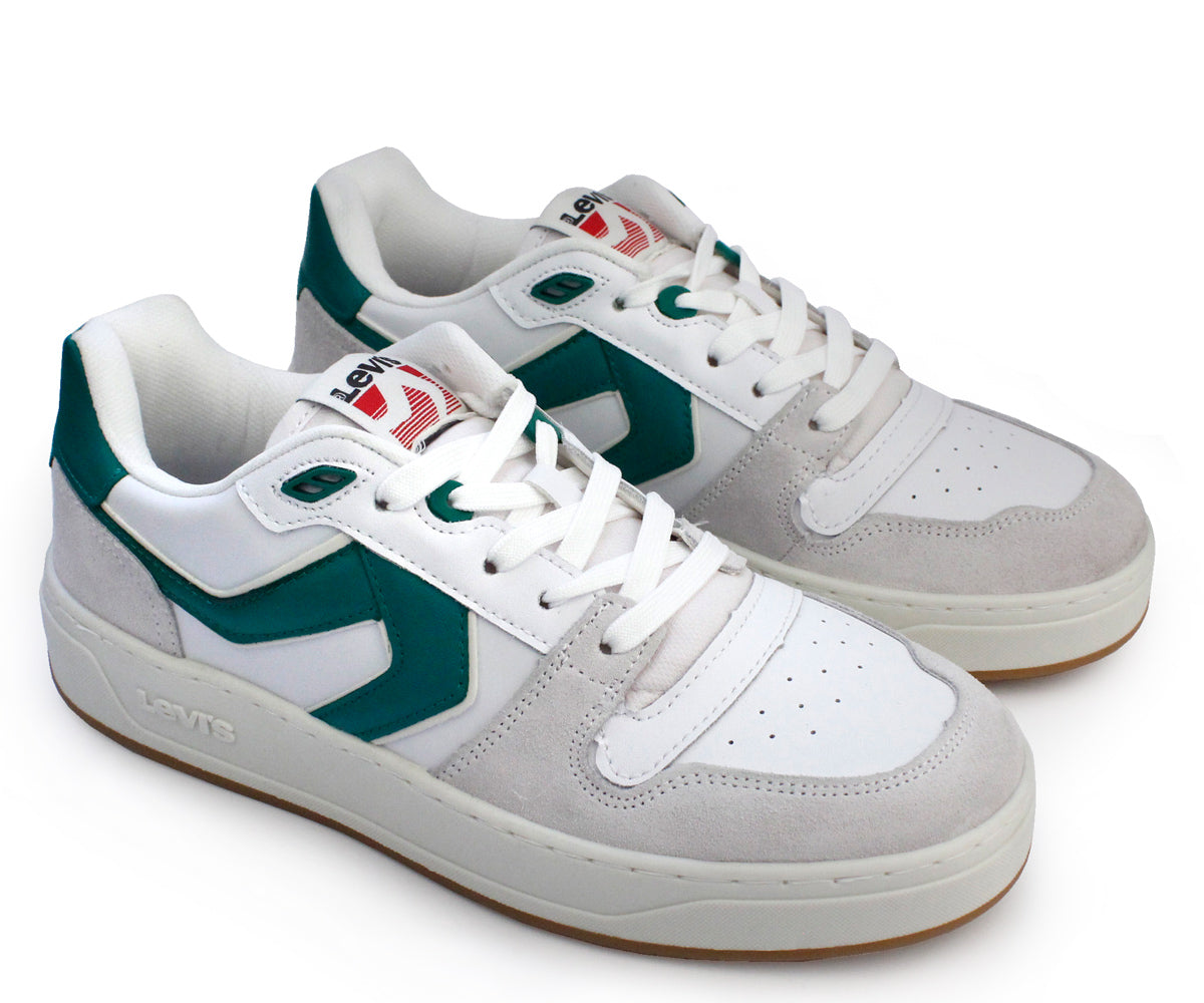 Tenis Levis LV-224501V Casual para Caballero Blanco y Verde