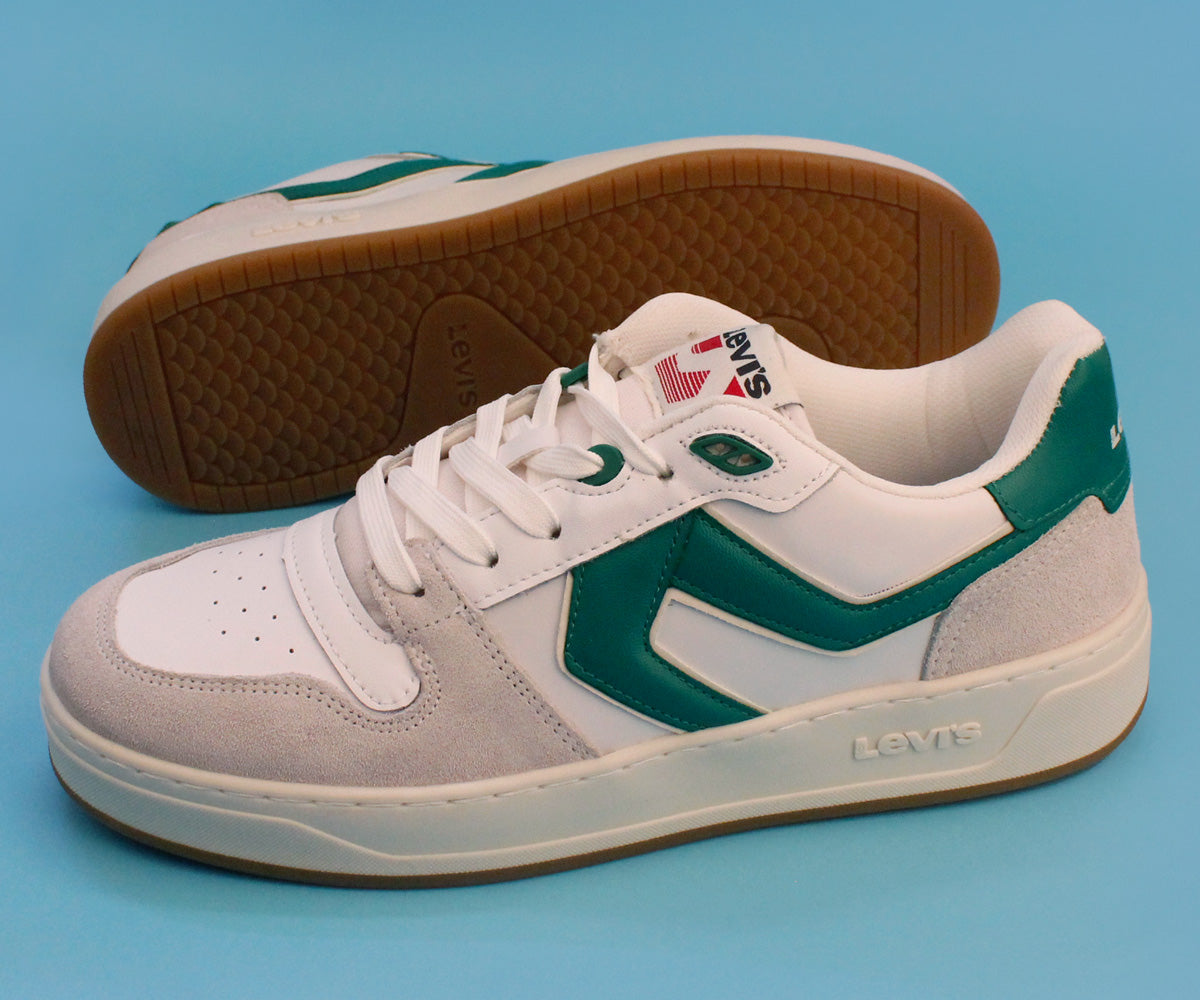 Tenis Levis LV-224501V Casual para Caballero Blanco y Verde