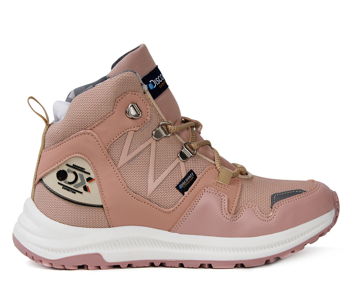 Bota senderismo para dama Discovery DS-2471ROS rosa