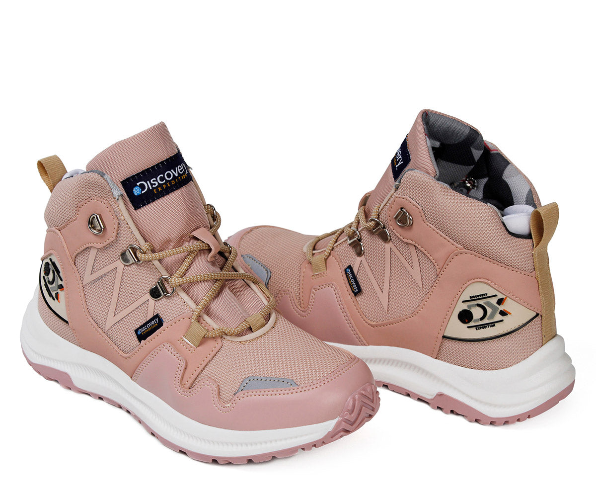 Bota senderismo para dama Discovery DS-2471ROS rosa
