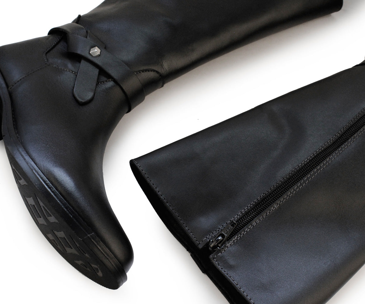 Bota Alta en Piel Giusto GT-534NEGR Negro Para Dama