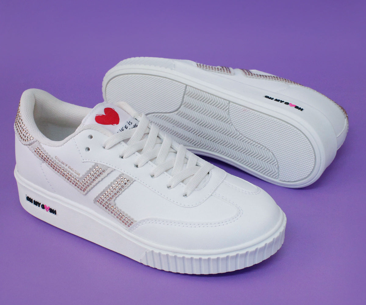 Tenis Gosh GH-2930GMA Casual Para Dama Marfil