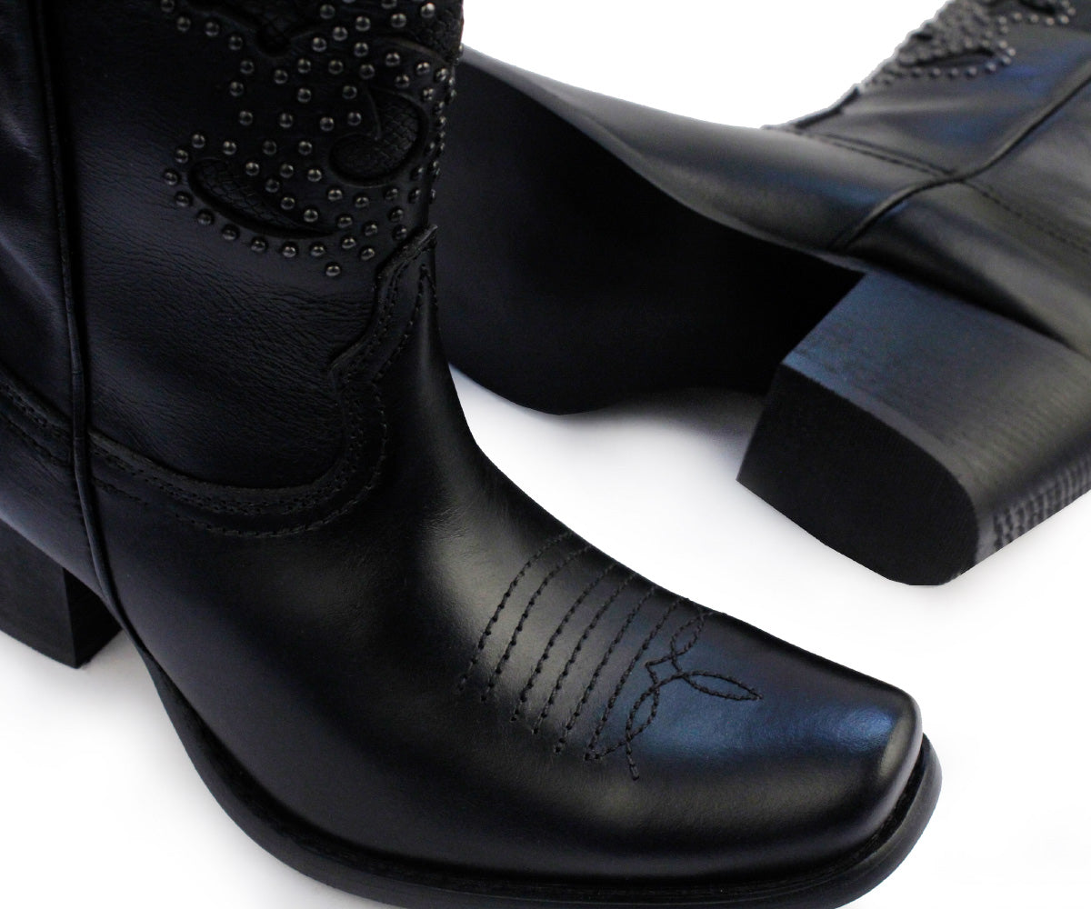 Bota Vaquera Gosh PL-20143NE Negro Para Dama