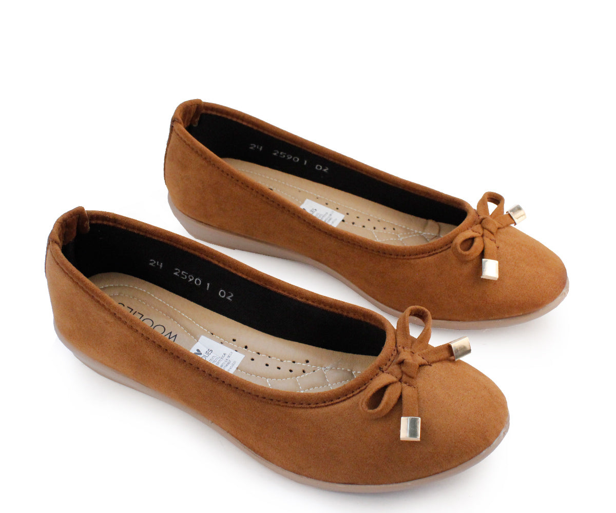 Balerina Woolies para Dama GH-25901TA Tan