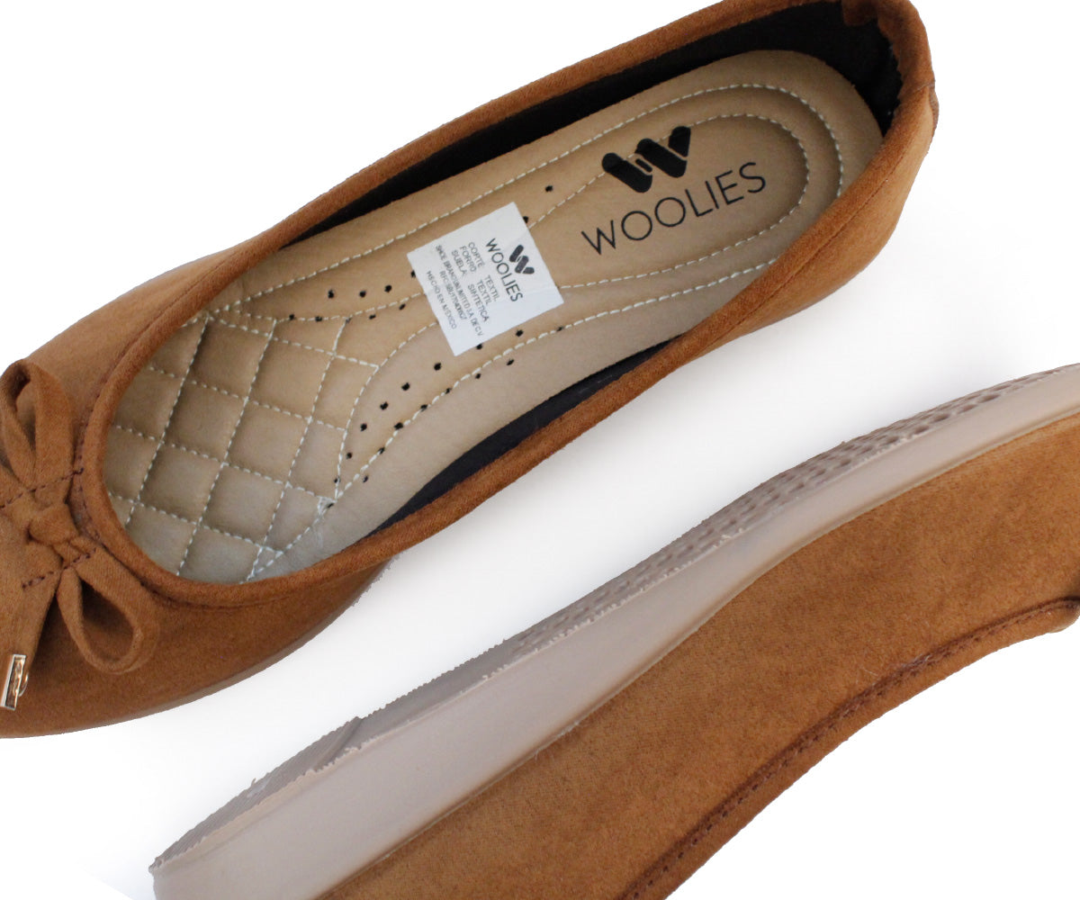 Balerina Woolies para Dama GH-25901TA Tan