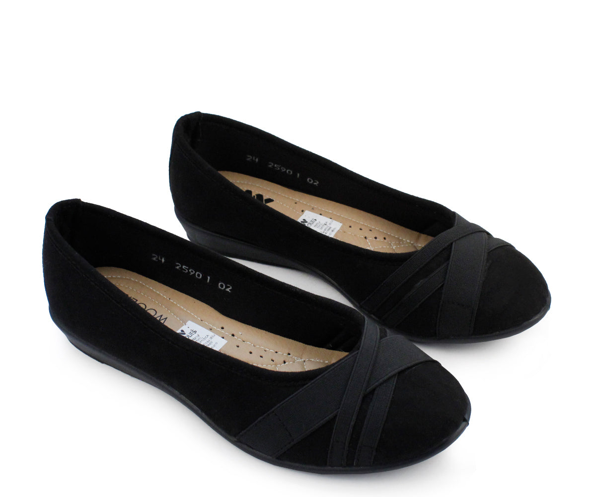 Balerina Woolies para Dama GH-25907NE Negro
