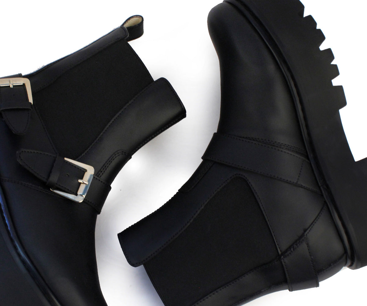 Bota Biker Gosh para Dama GH-2961KNE Negro