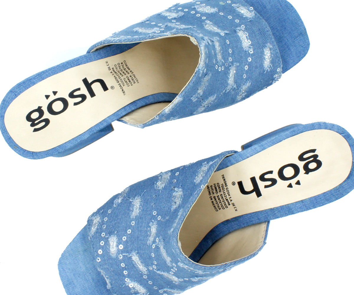 Sandalia Gosh BR-9315AZM De Plataforma Para Dama Azul