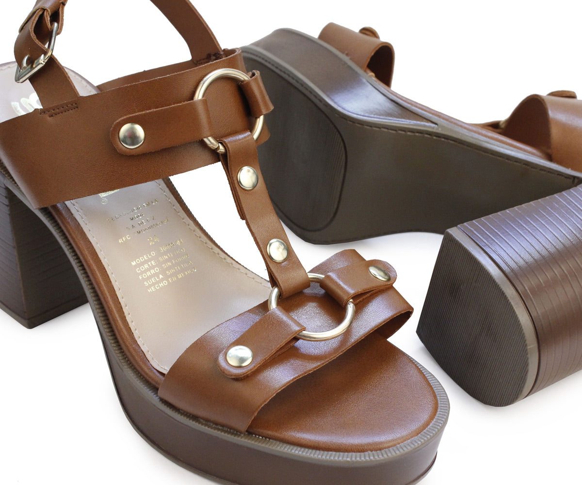 Sandalia Gosh para Dama GH-30609TA Tan