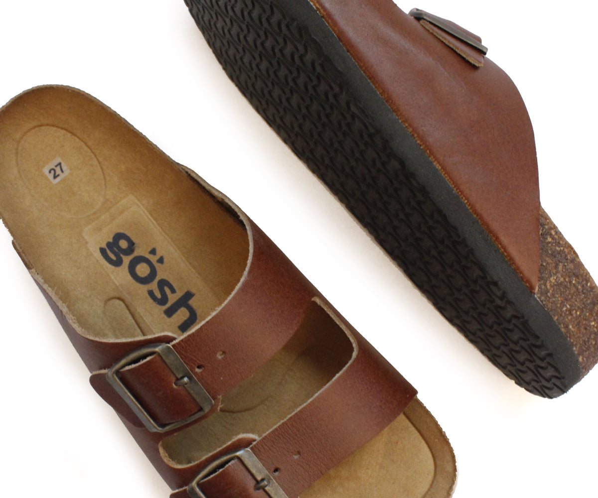 Sandalia en Piel marca Gosh para Hombre ML-0180COG Cognac