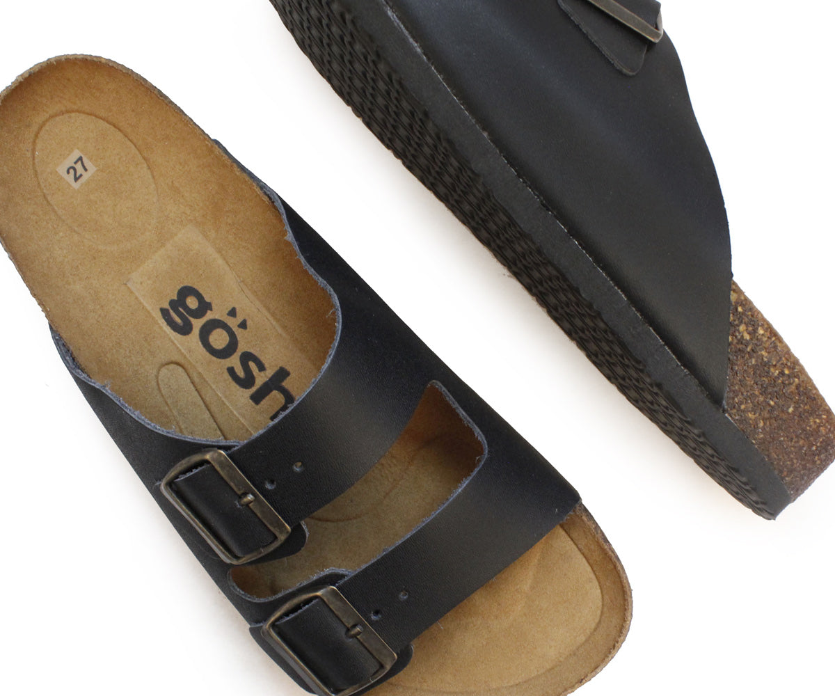 Sandalia en Piel marca Gosh para Hombre ML-0180NEG Negro