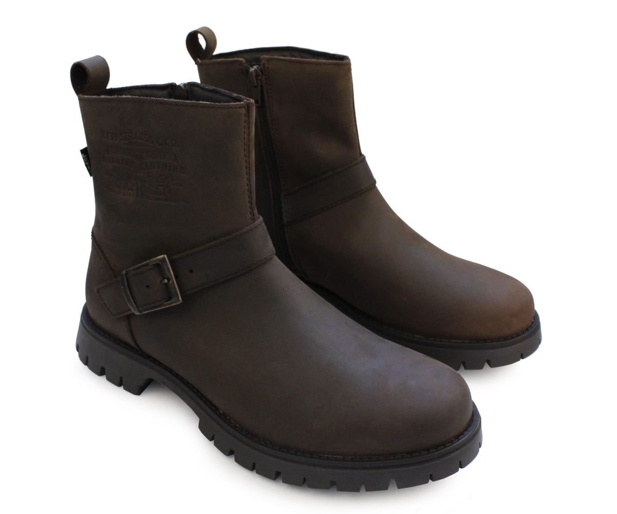Bota Levis Biker para Hombre LV-222441C Piel Cafe