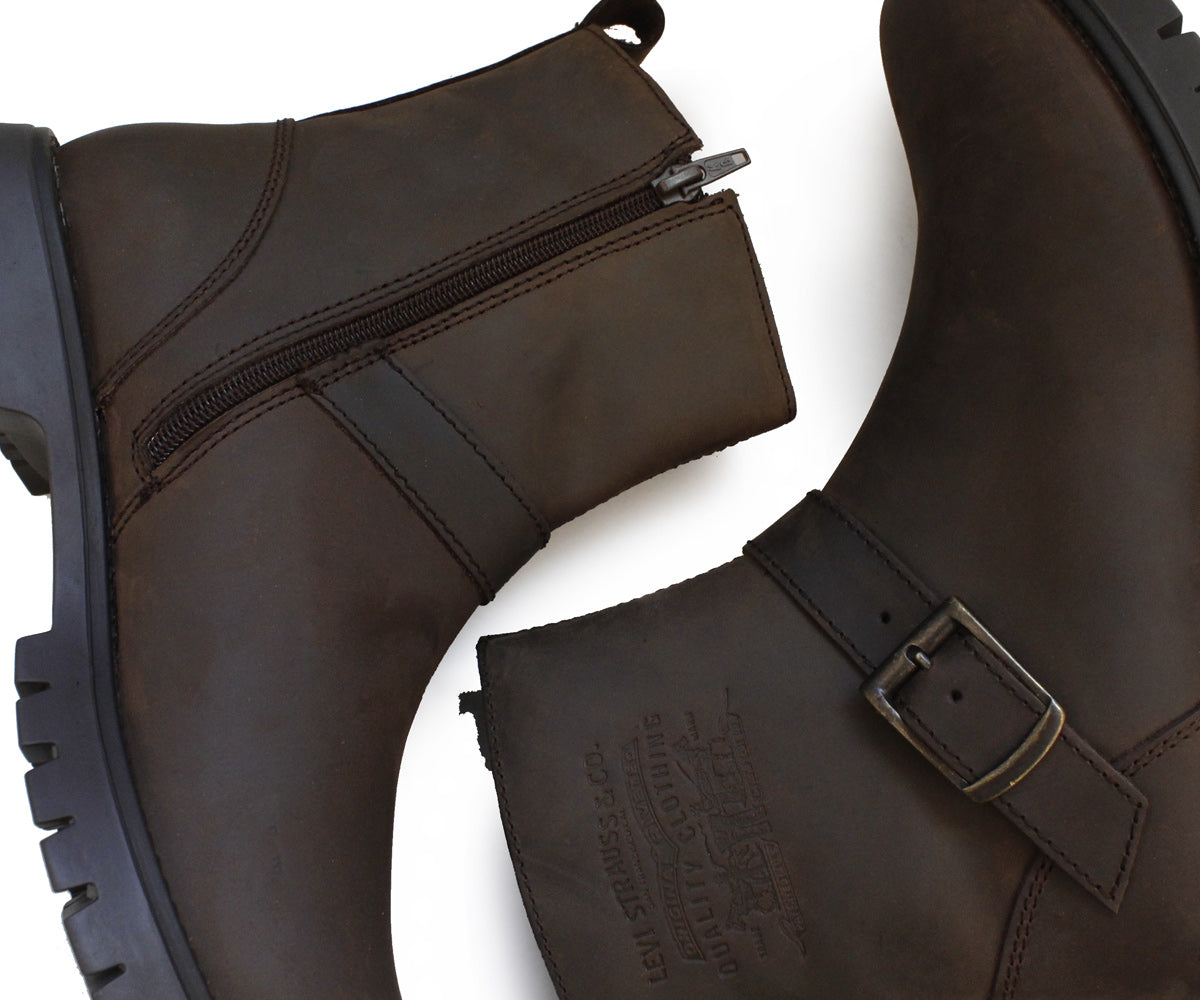 Bota Levis Biker para Hombre LV-222441C Piel Cafe