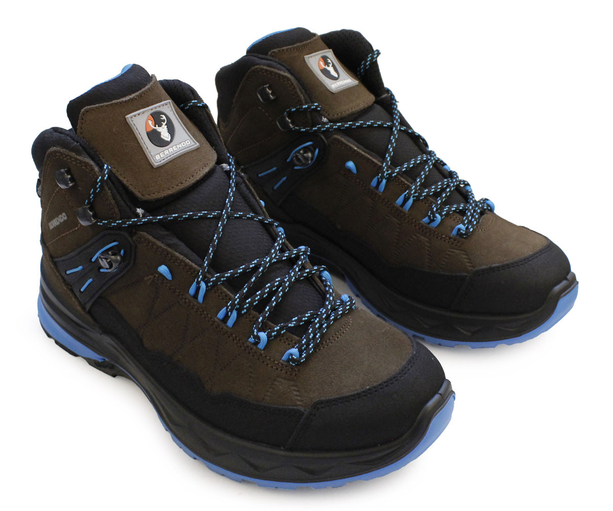 Bota Berrendo Hiking Be-1490caf Caballero Piel Cafe