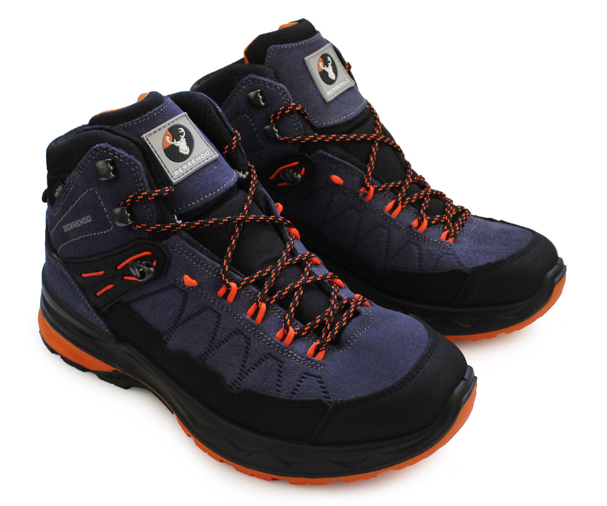 Bota Berrendo Hiking BE-1491AZU Caballero Piel Azul