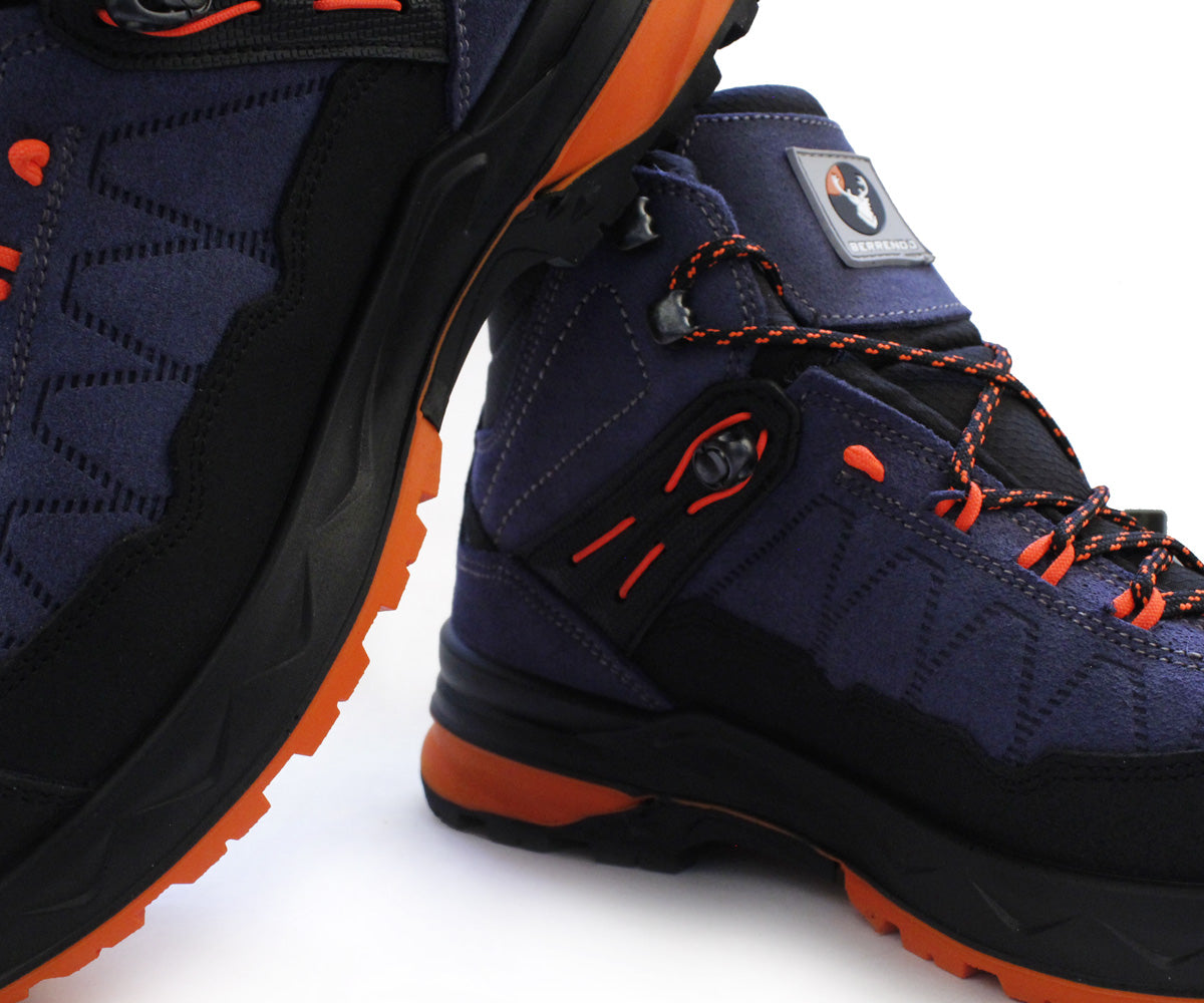 Bota Berrendo Hiking BE-1491AZU Caballero Piel Azul