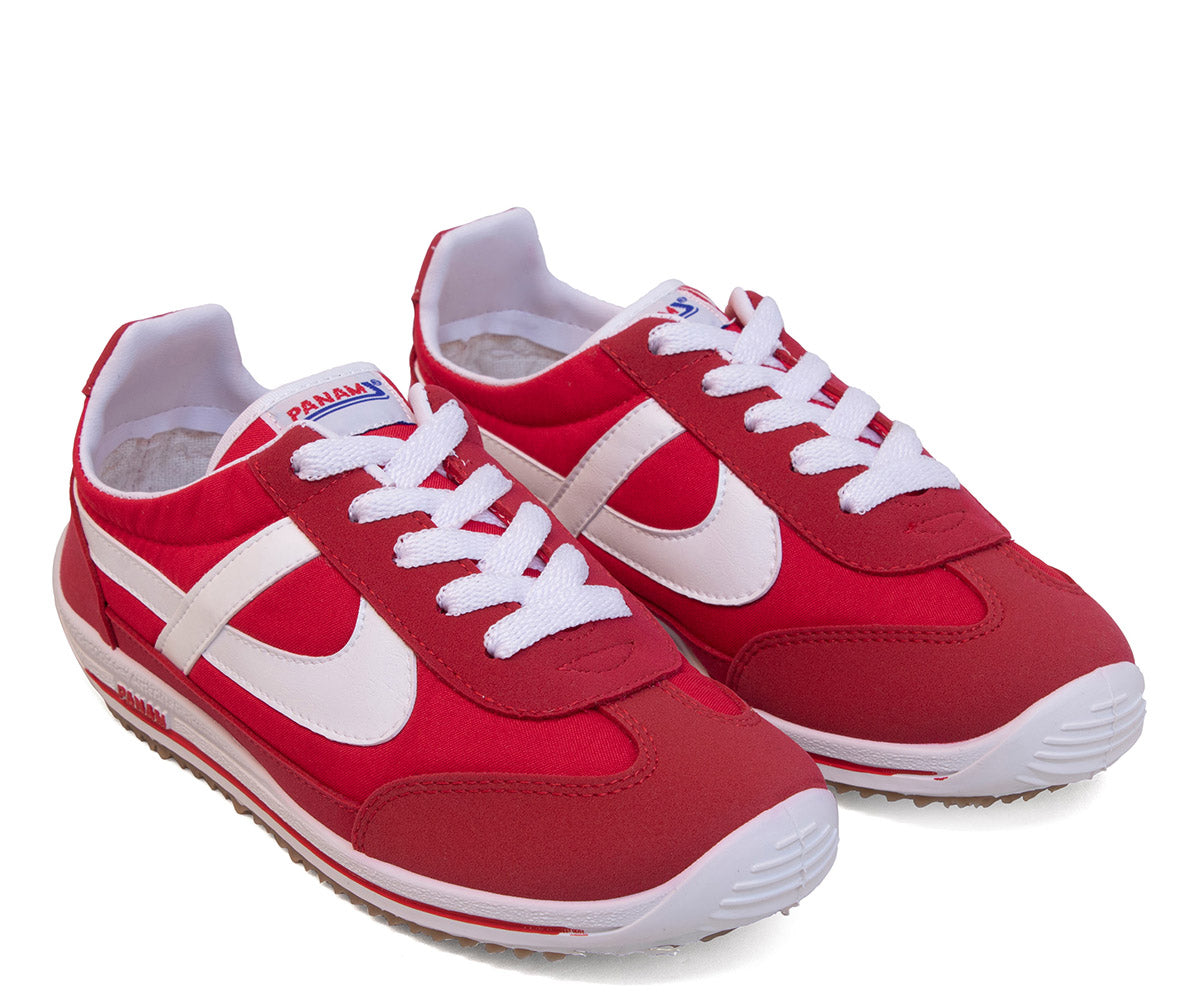 Tenis Panam Fuego Para Dama 0884-015 Blanco/Rojo