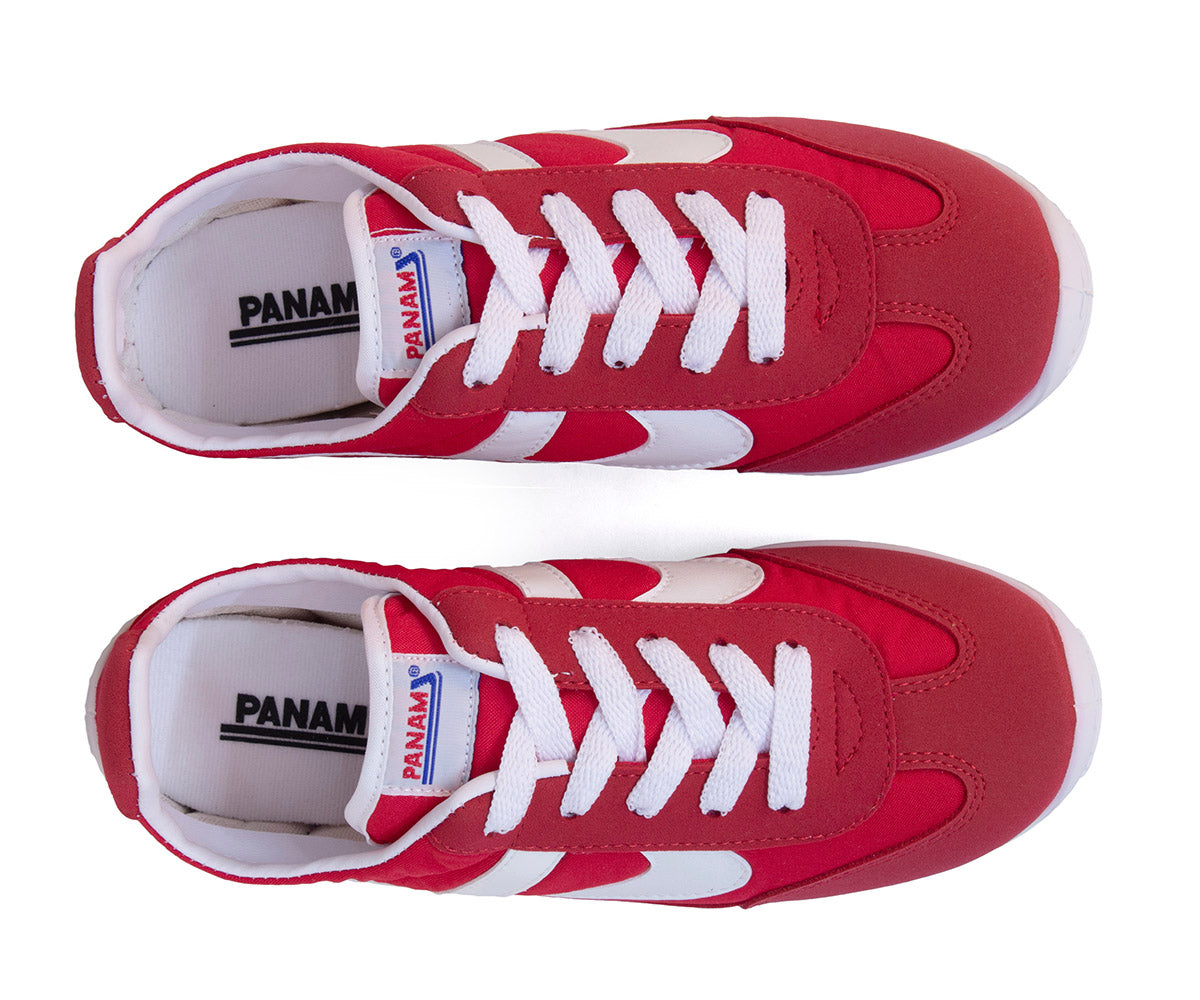 Tenis Panam Fuego Para Dama 0884-015 Blanco/Rojo