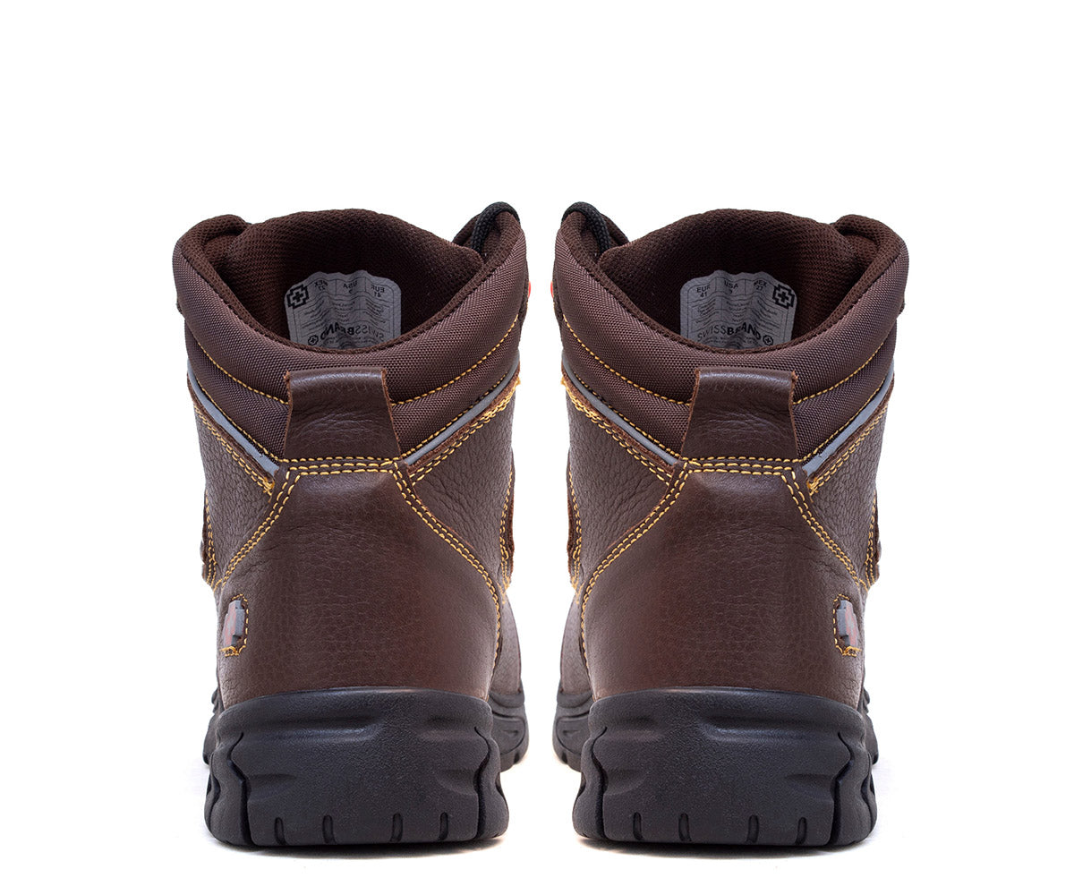 Bota De Seguridad Swissbrand Gladiador Para Caballero SB-510701C Café