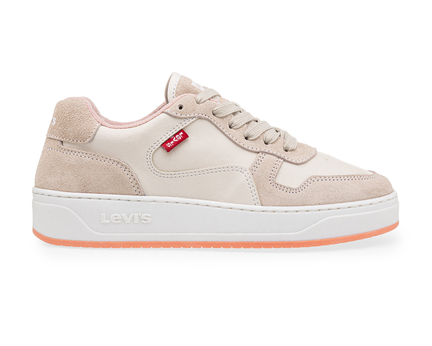 Tenis Levis Glide De Piel Para Dama LV-112322B Beige