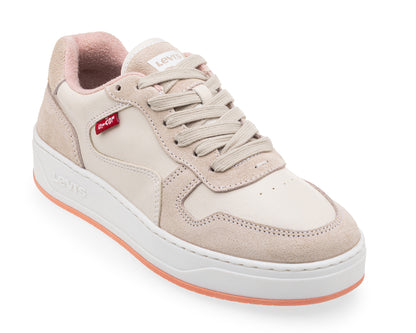 Tenis Levis Glide De Piel Para Dama LV-112322B Beige