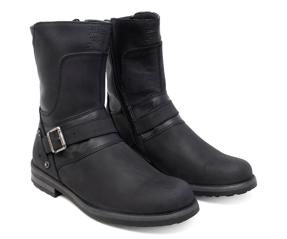 Bota Levis Capital De Piel Para Caballero LV-229111N Negro