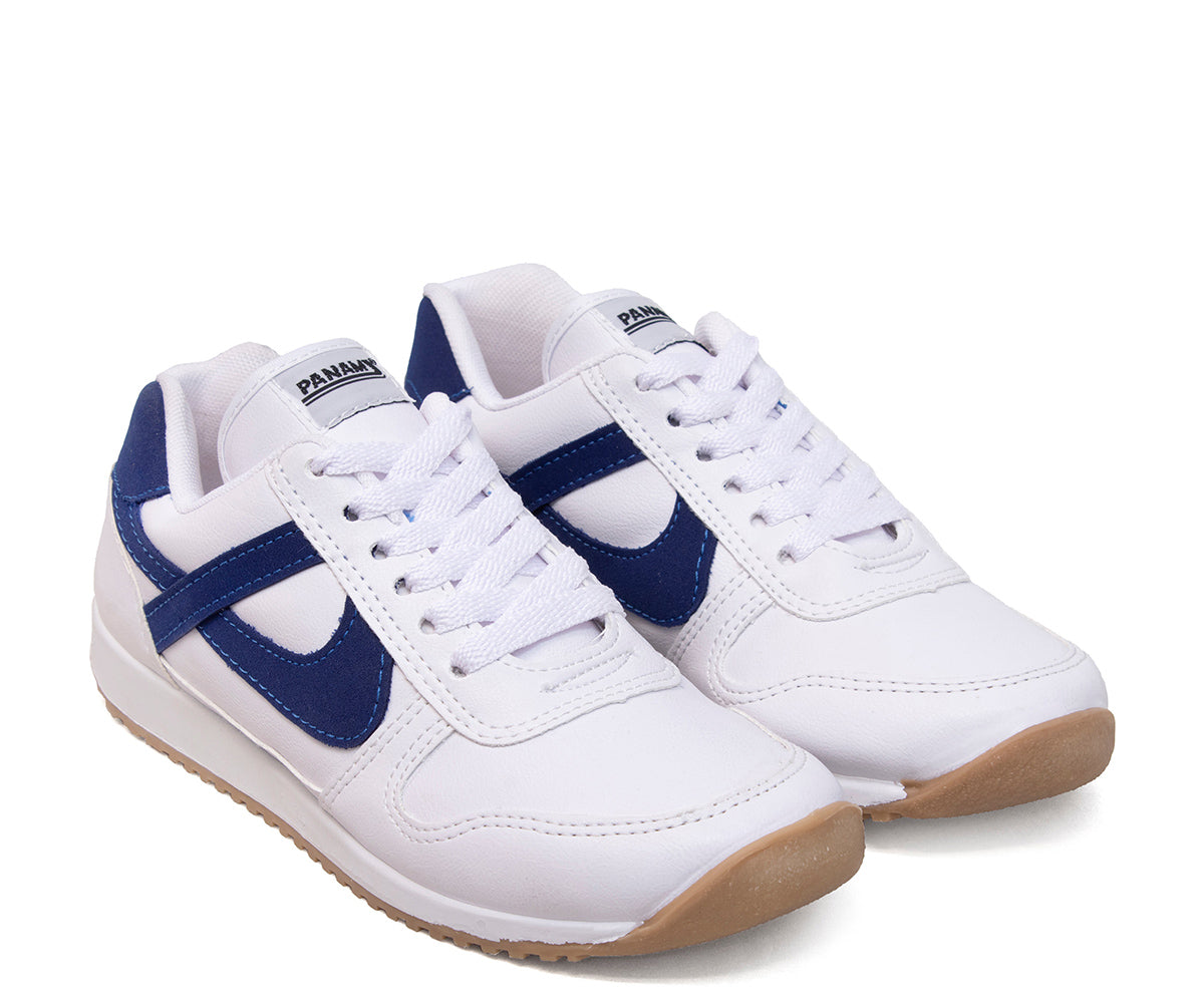 Tenis Panam Jogger Para Joven 10319-0019 Blanco/Azul