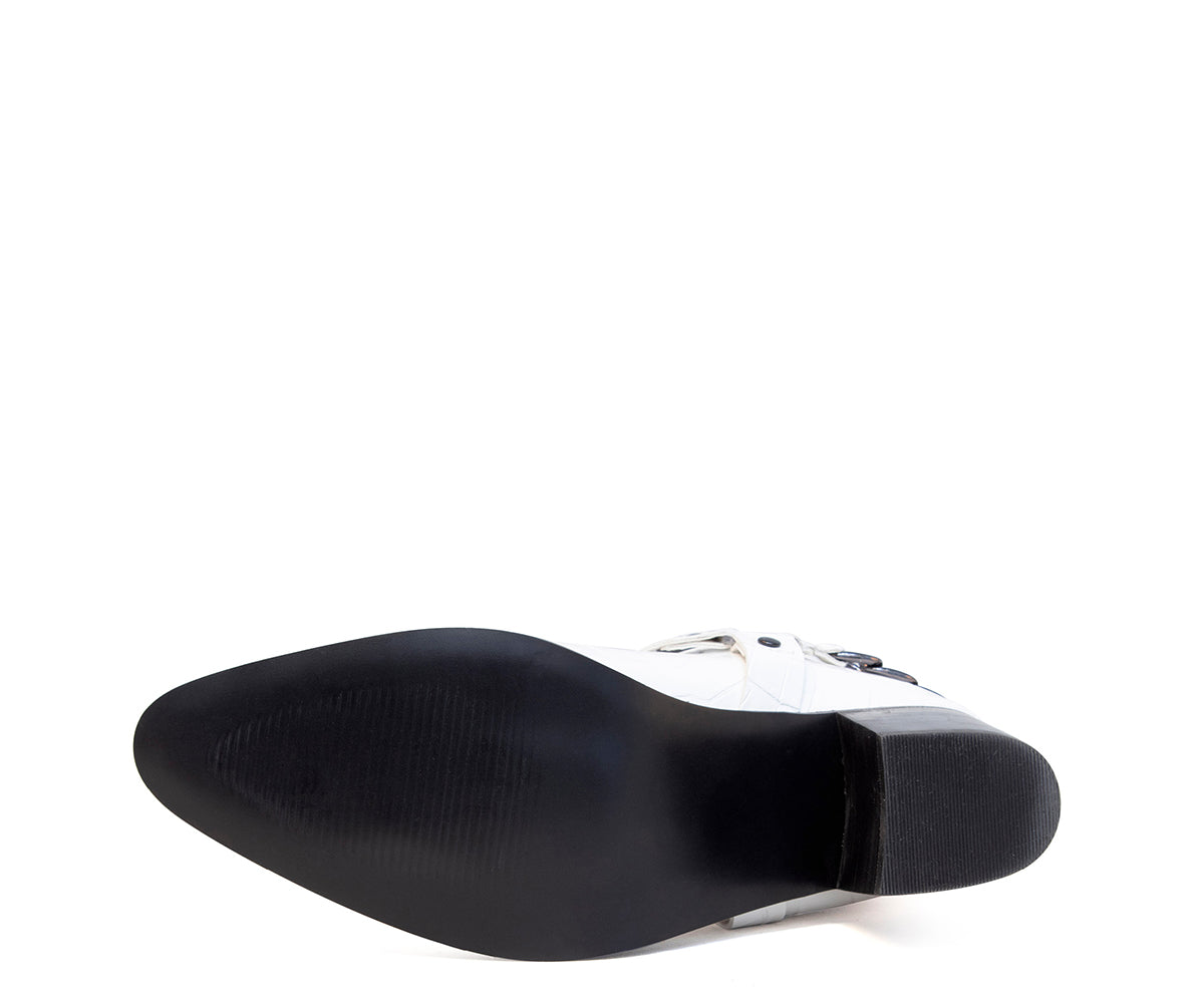 Bota Numen Casual Moderna Para Dama NM-14367BL Blanco