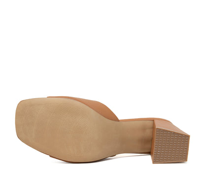 Sandalia Numen De Tacón Modernas Para Dama NM-M0023TA Tan