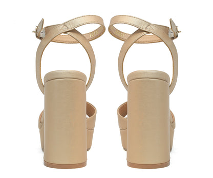 Sandalia Numen De Plataforma Modernas NM-PLAT1OR Oro