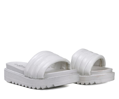 Sandalia Furor De Piso Casual Para Dama FU-19521BL Blanco