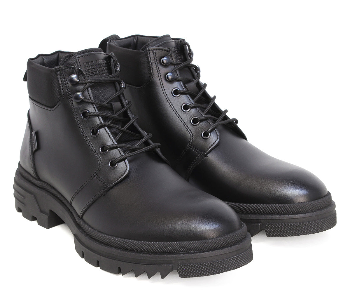 Bota Levis Ortega De Piel Para Caballero LV-222423N Negro