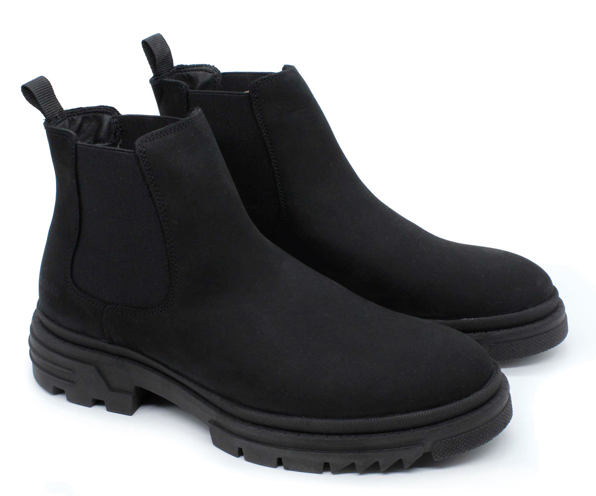 Bota Levis Ortega De Piel Para Caballero LV-222422N Negro